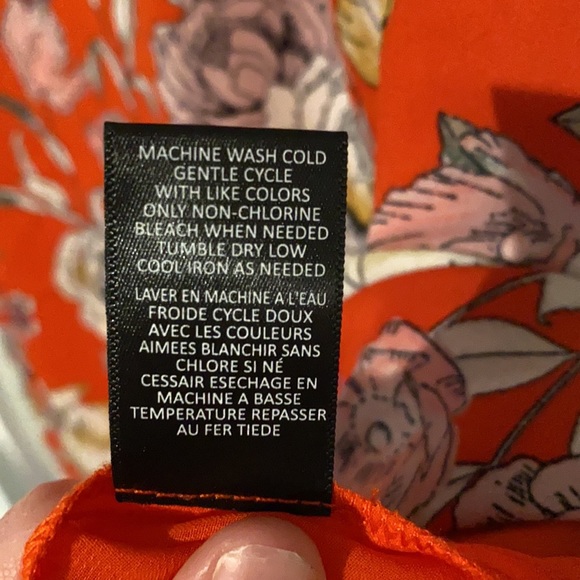 Rachel Rachel Roy The Label Orange Floral Tank - Picture 6 of 8